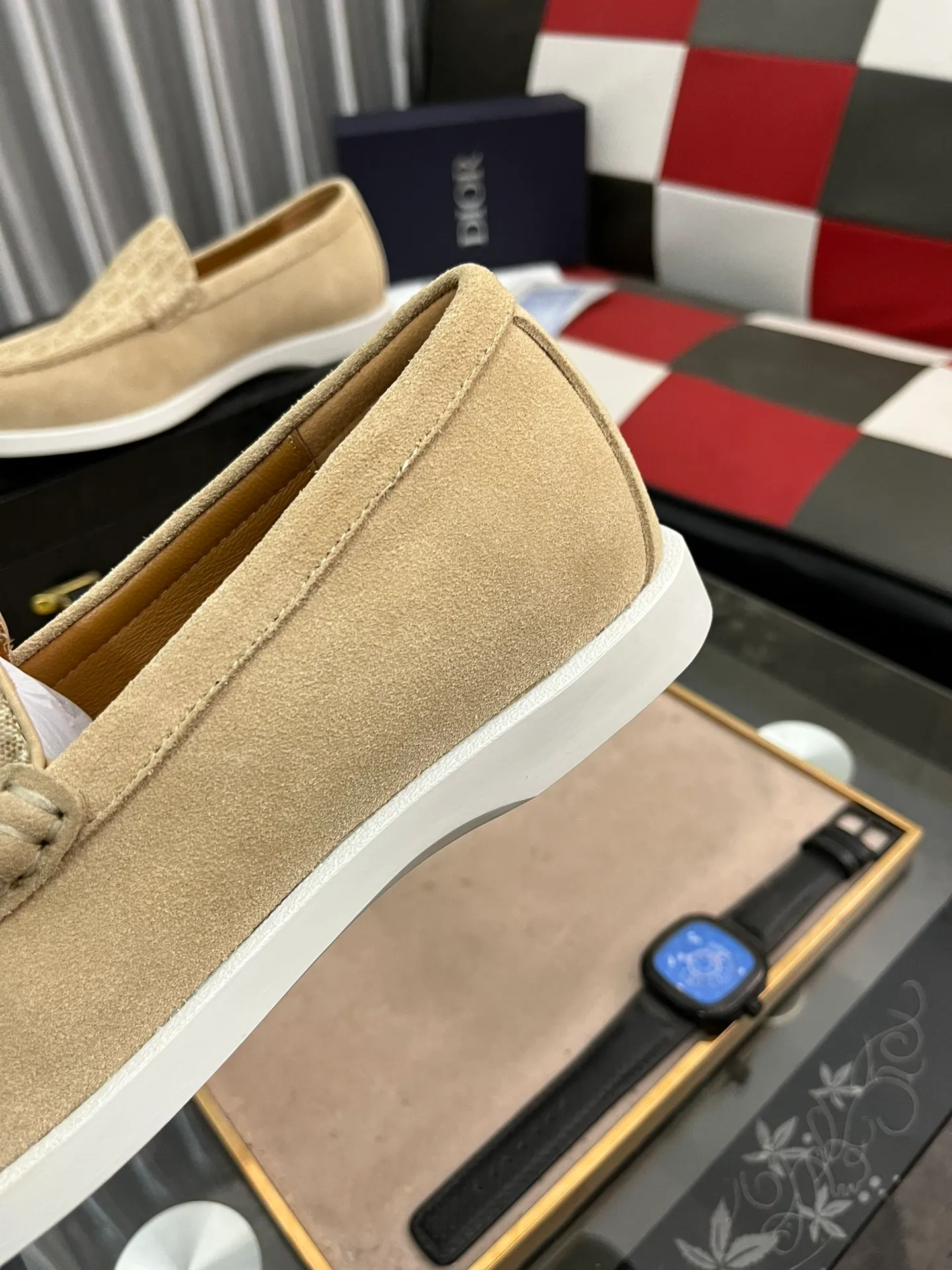 Ex-factory price 440⌚️⌚️[Dior] Dior's 2023 new high-end boutique, men's fashionable casual shoes, quite distinctive, imported soft cowhide leather on the upper + brand printing, a design style, breathable lining, genuine leather insole, soft and comfortable foot feel, original wear-resistant special outsole! Size: 38-443⃣️colors available